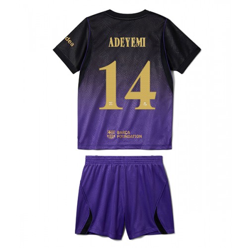Barcelona Karim Adeyemi #14 Vieras Peliasu Lasten 2026-27 Lyhythihainen (+ Lyhyet housut)